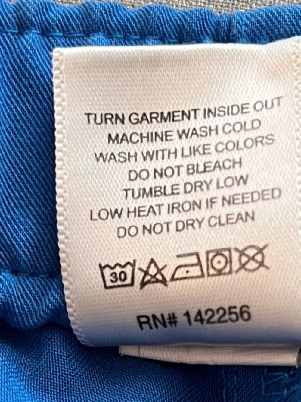 Figs MENS Cairo Royal Blue PO# 1443 Zip Fly Scrub Pants Size Large